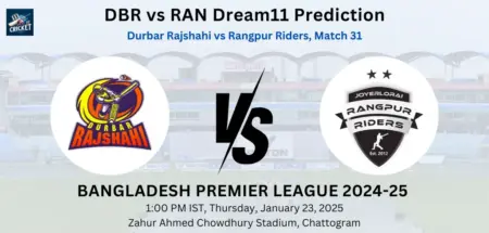 DBR vs RAN Dream11 Prediction