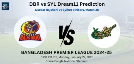 DBR vs SYL Dream11 Prediction