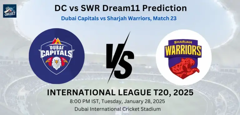 DC vs SWR Dream11 Prediction