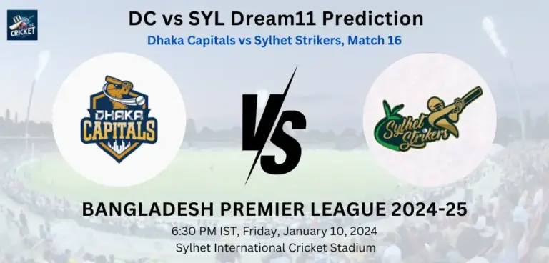 DC vs SYL Dream11 Team Prediction