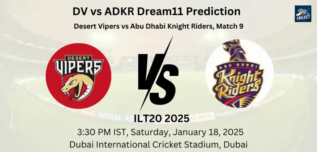 DV vs ADKR Dream11 Prediction