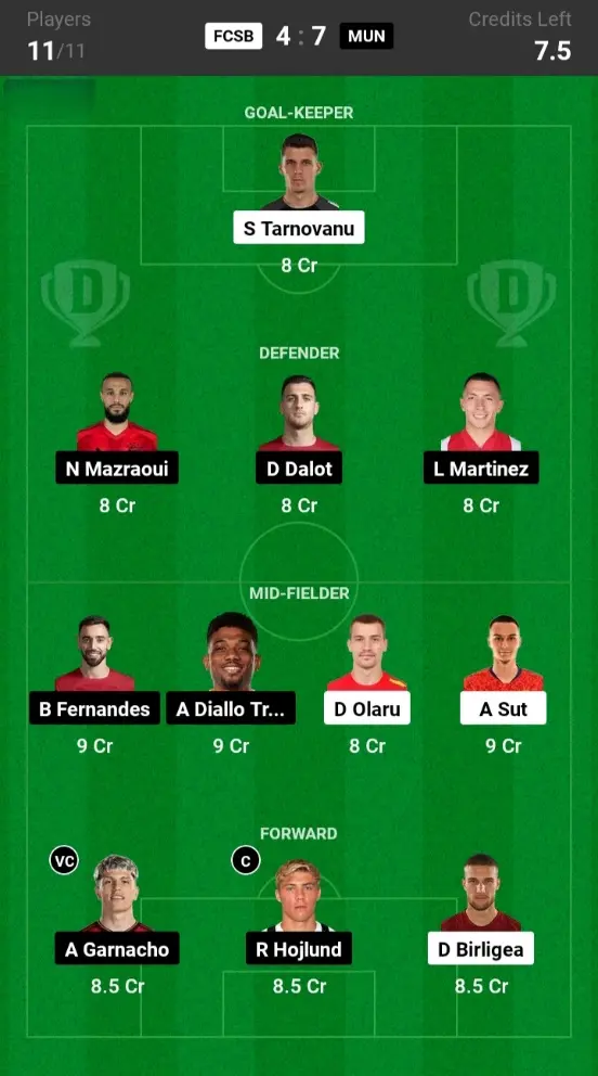 FCSB vs MUN  Small League Team: