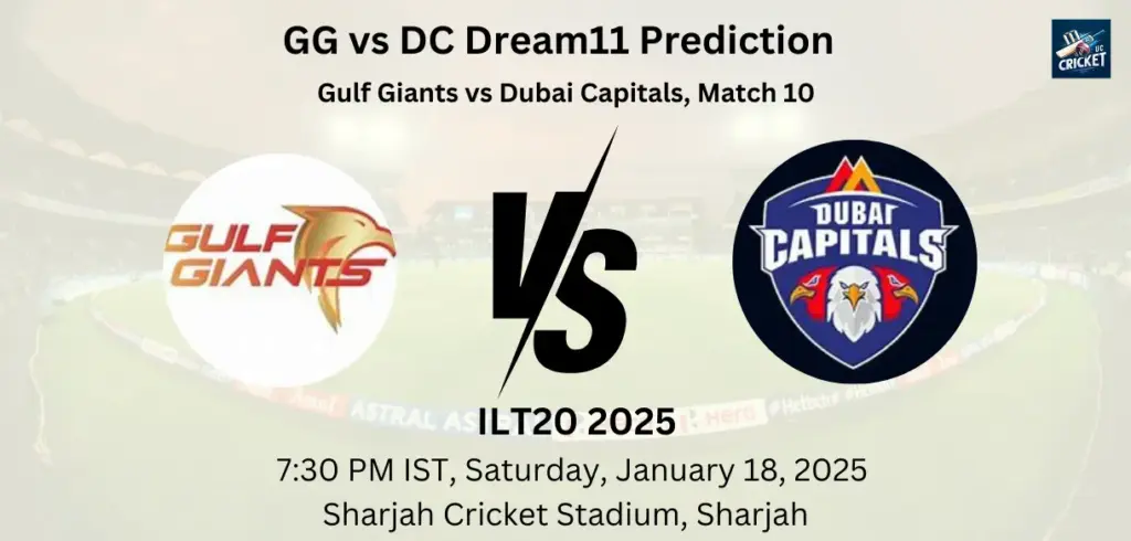 GG vs DC Dream11 Prediction