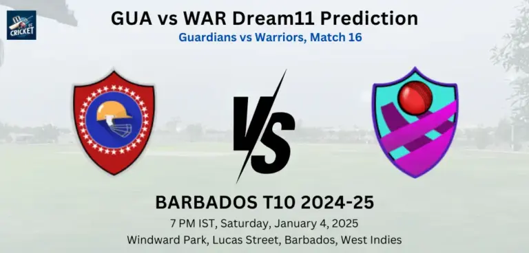 GUA vs WAR Dream11 Team Prediction