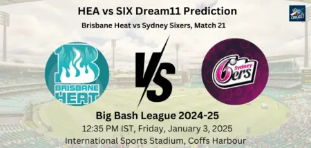 HEA vs SIX Dream11 Team Prediction