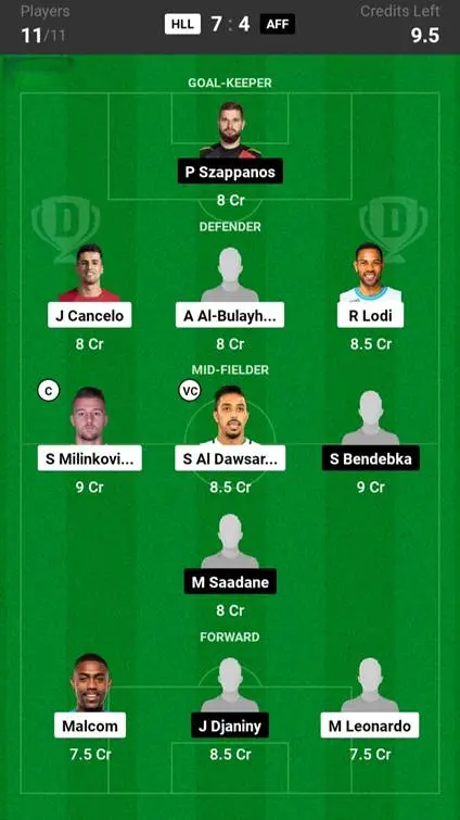 HLL vs AFF Small League Team