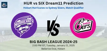 HUR vs SIX Dream 11 Prediction