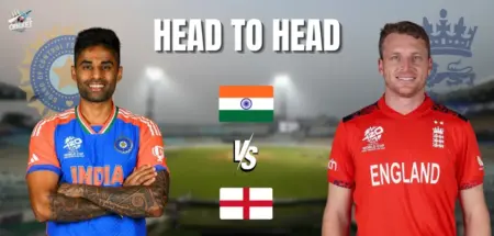 Ind vs Eng Head to Head in T20Is