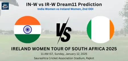 IN-W vs IR-W Dream11 Prediction