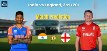 India vs England 3rd T20 Match Prediction