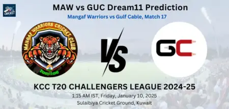 MAW vs GUC Dream11 Team Prediction