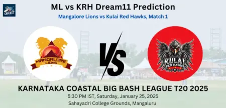 ML vs KRH Dream11 Prediction