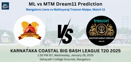 ML vs MTM Dream11 Prediction