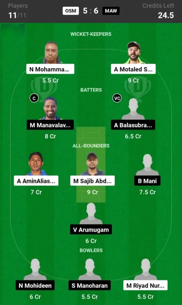 OSM vs MAW Grand League Team