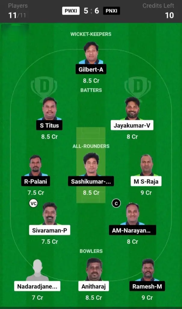 PWXI vs PNXI SL Team