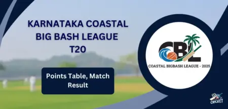 Karnataka Coastal Big Bash league T 20Points table