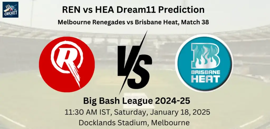 REN vs HEA Dream11 Prediction