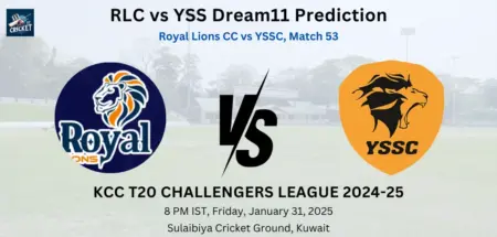 RLC vs YSS Dream11 Prediction