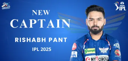 Rishabh Pant Captain of Lucknow Super Giants (LSG) for IPL 2025