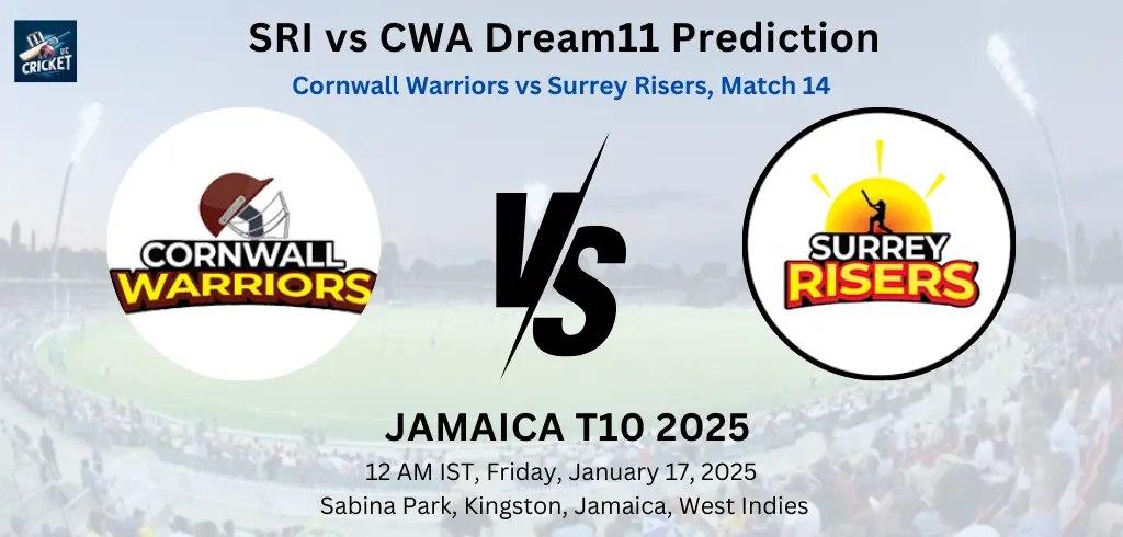 SRI vs CWA Dream11 Prediction