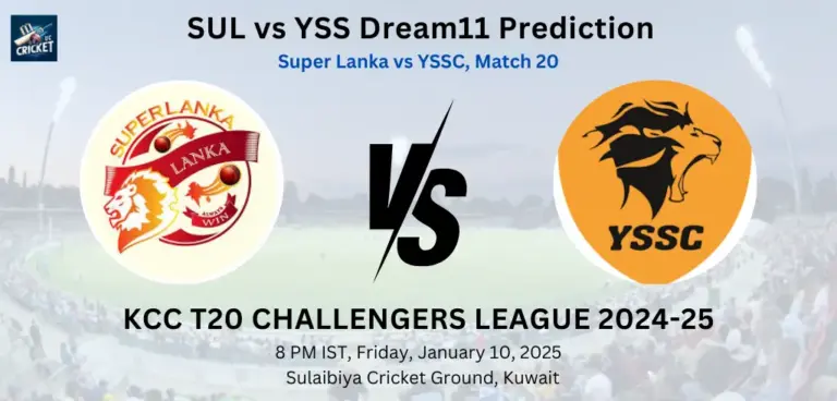 SUL vs YSS Dream11 Team Prediction