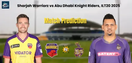 Sharjah Warriorz vs Abu Dhabi Knight Riders Match Prediciton