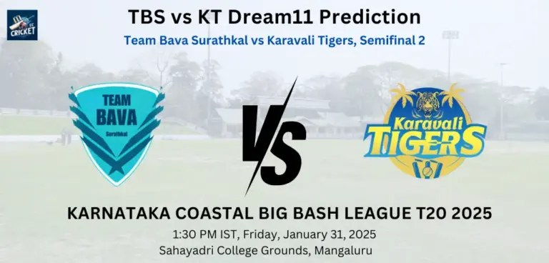 TBS vs KT Dream11 Team Prediction