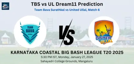 TBS vs UL Dream11 Prediction