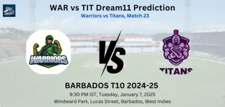 WAR vs TIT Dream11 Team Prediction