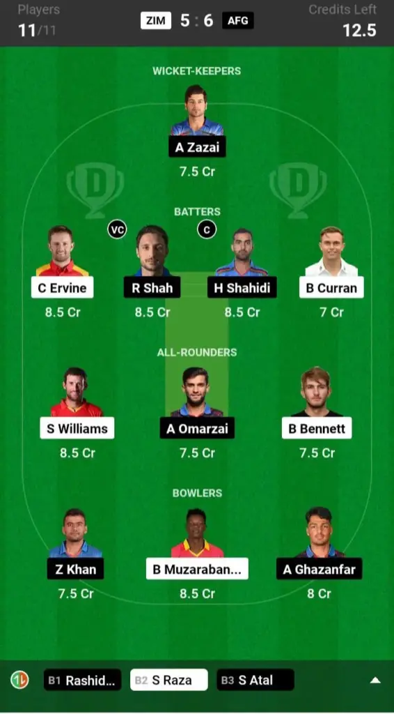 ZIM vs AFG Small League Team 