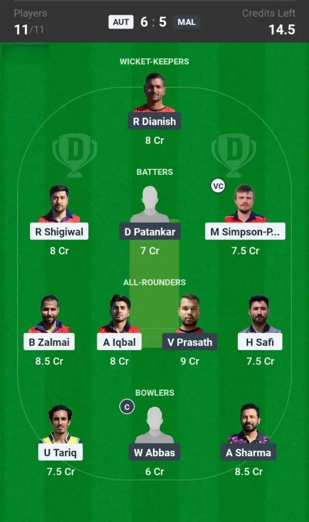 AUT vs MAL Small League Team