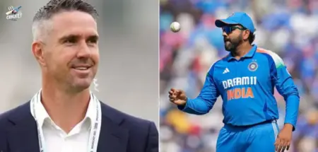 Kevin Pietersen and Rohit Sharma. 