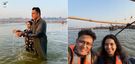 Anil Kumble Takes a Holy Dip at Mahakumbh 2025