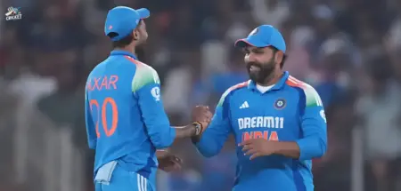 Axar Patel and Rohit Sharma