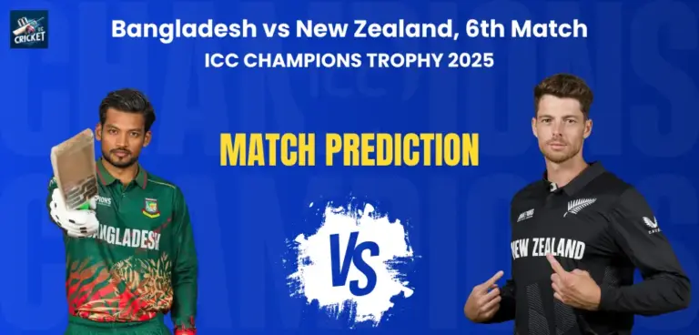 Bangladesh vs New Zealand Match Prediction