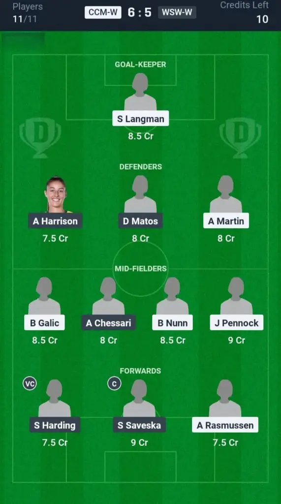 CCM-W vs WSW-W Small League Team