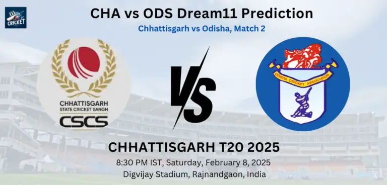 CHA vs ODS Dream11 Prediction
