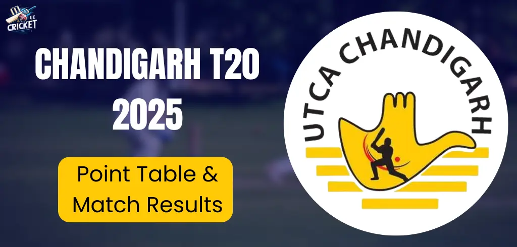 Chandigarh T20 2025 Points Table