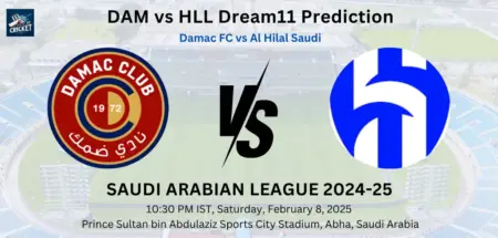 DAM vs HLL Dream11 Prediction