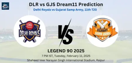 DLR vs GJS Dream11 Prediction