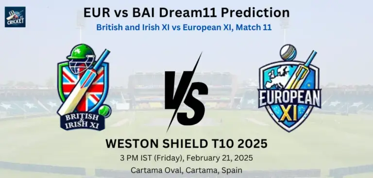 EUR vs BAI Dream11 Prediction