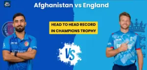 England vs Afghanistan Head to Head record in Champions Trophy