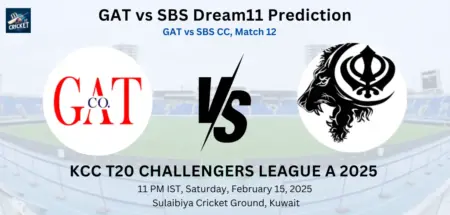 GAT vs SBS Dream11 Prediction