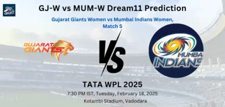 GJ-W vs MUM-W Dream11 Prediction