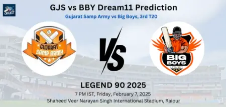 GJS vs BBY Dream11 Prediction