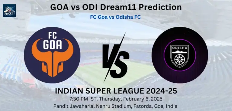 GOA vs ODI Dream11 Prediction