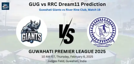 GUG vs RRC Dream11 Prediction