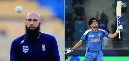 Shubman Gill and Hashim Amla.