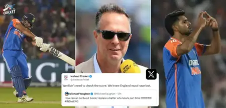 Iceland Cricket mocks Micheal Vaughan