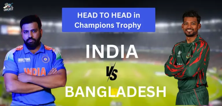 India vs Bangladesh HEAD TO HEAD in Champions Trophy